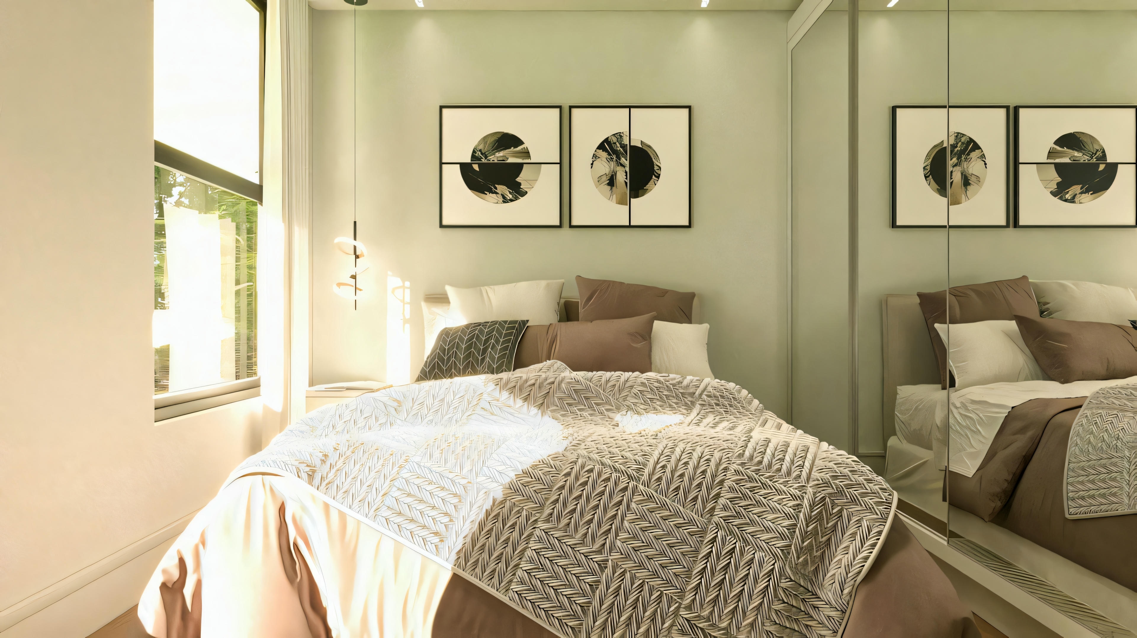 Cozy bedroom.