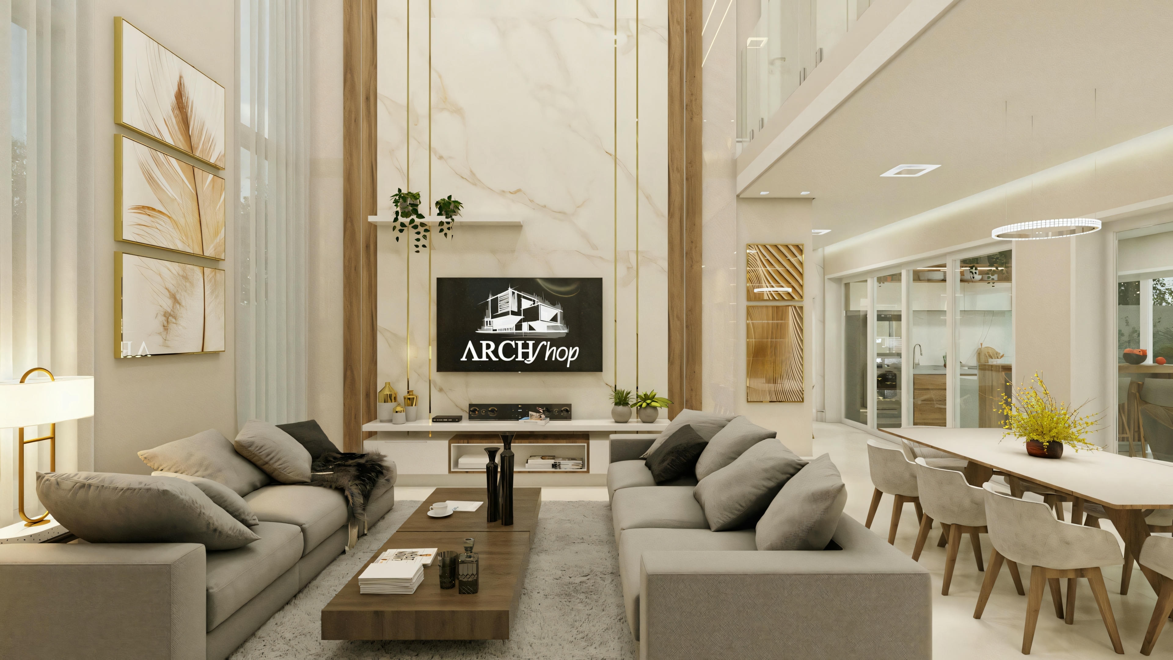 Una sala de estar acogedora con un sofá grande, un sillón y un televisor.