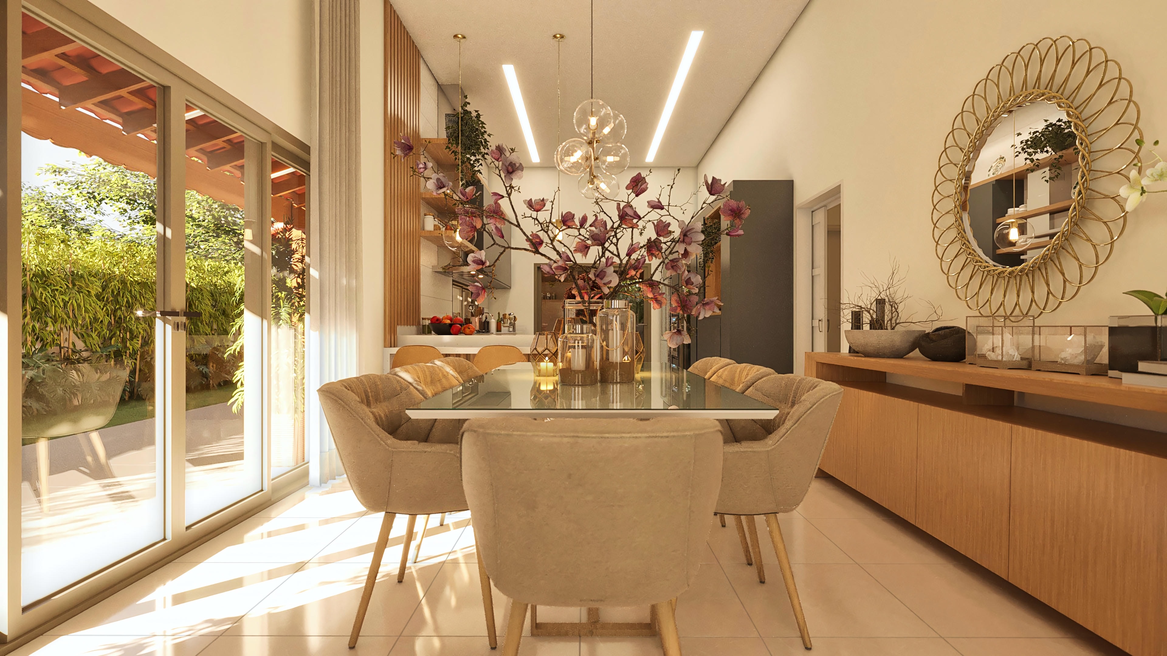 Imagen de comedor integrado.