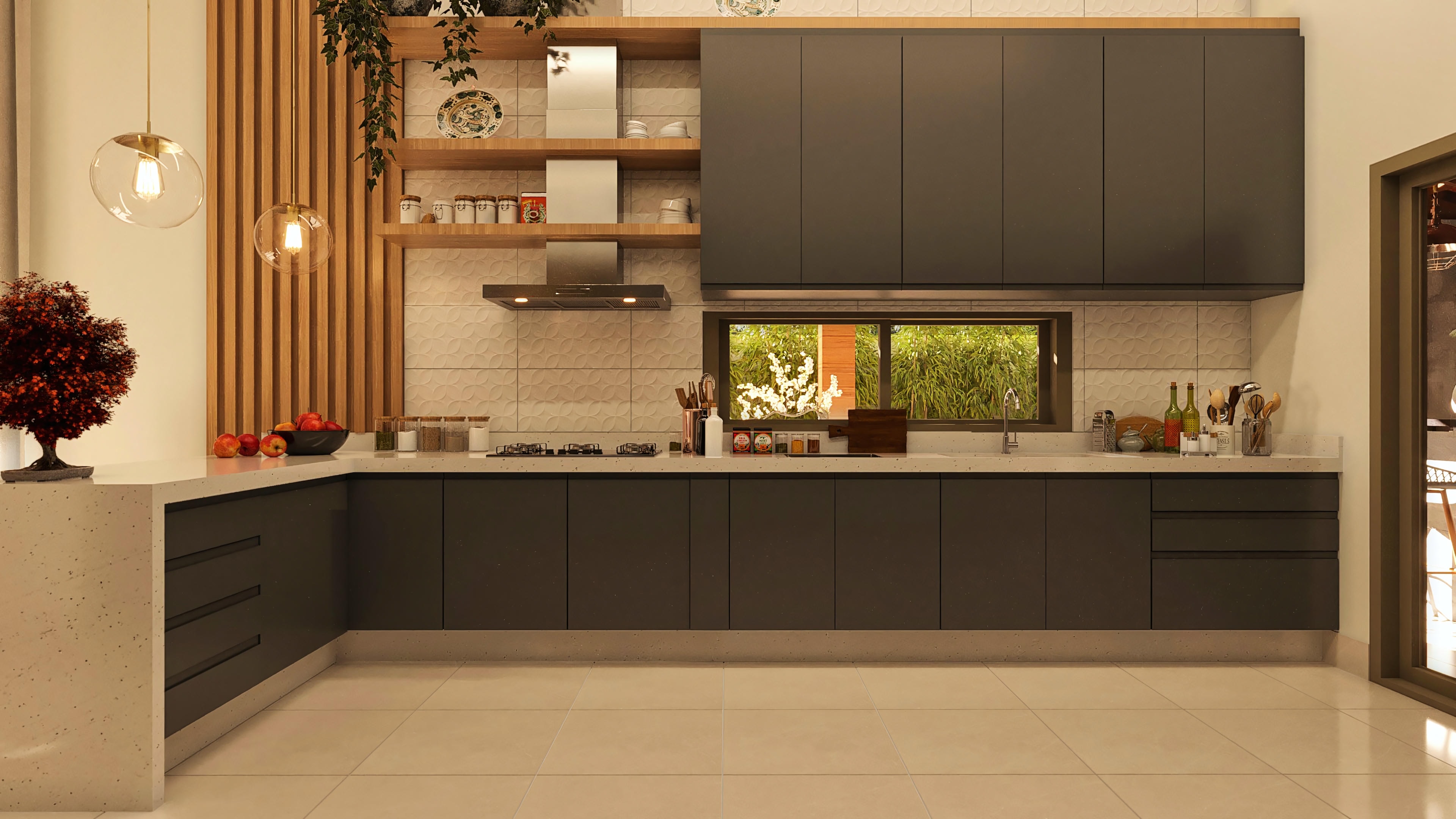 Image of a modern kitchen.