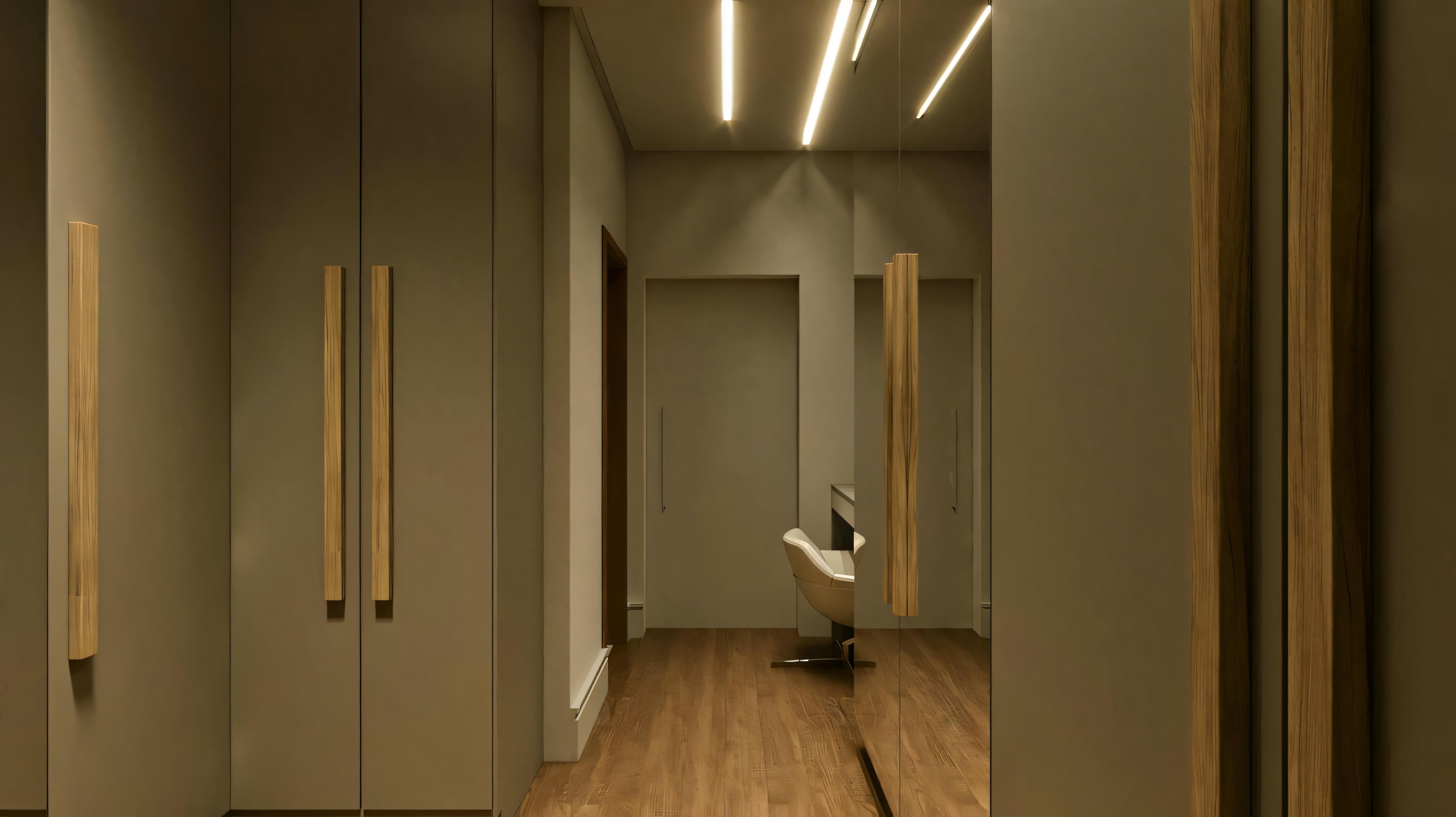 Vestidor con espejo.