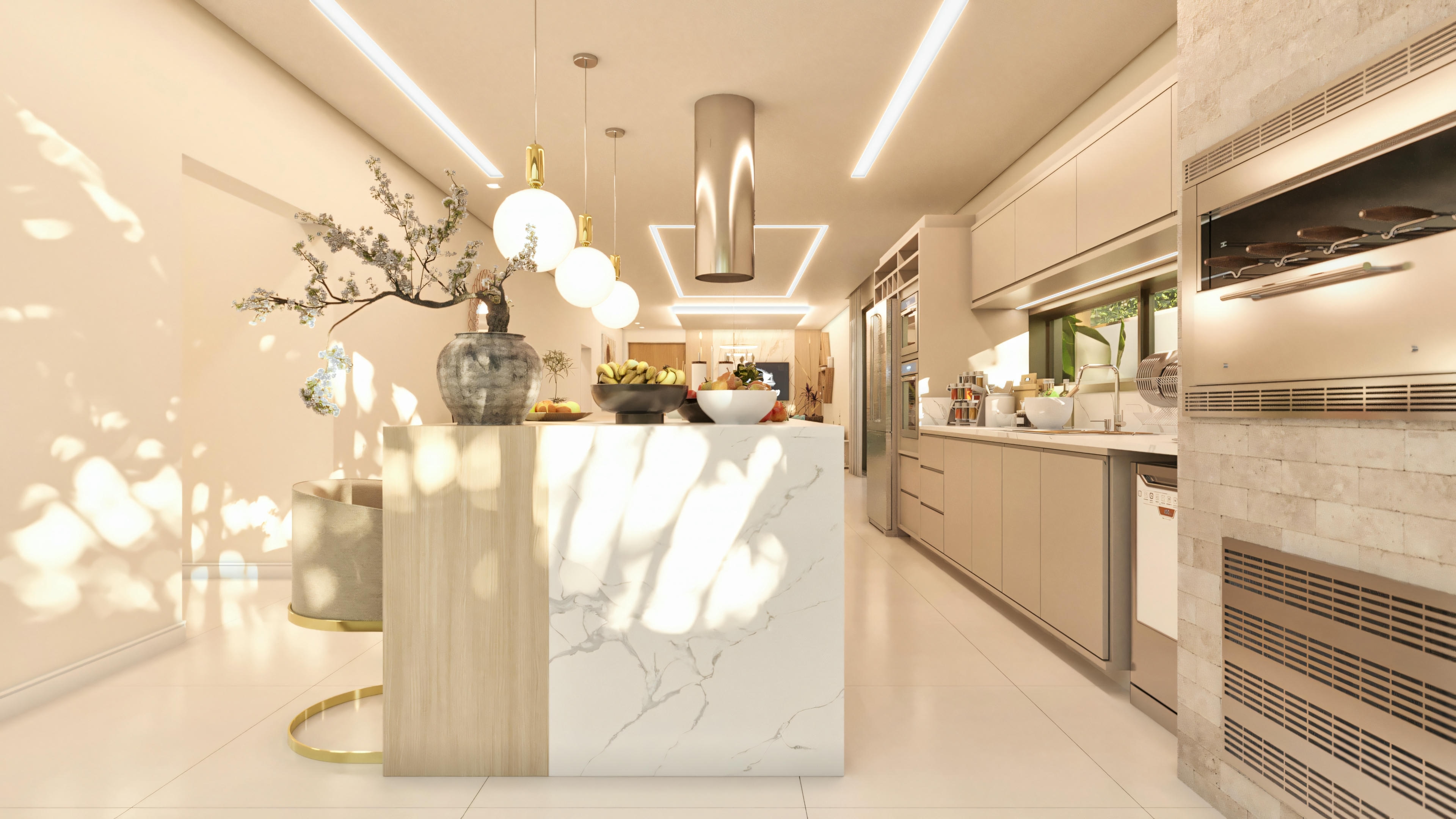 Island project for gourmet kitchen.