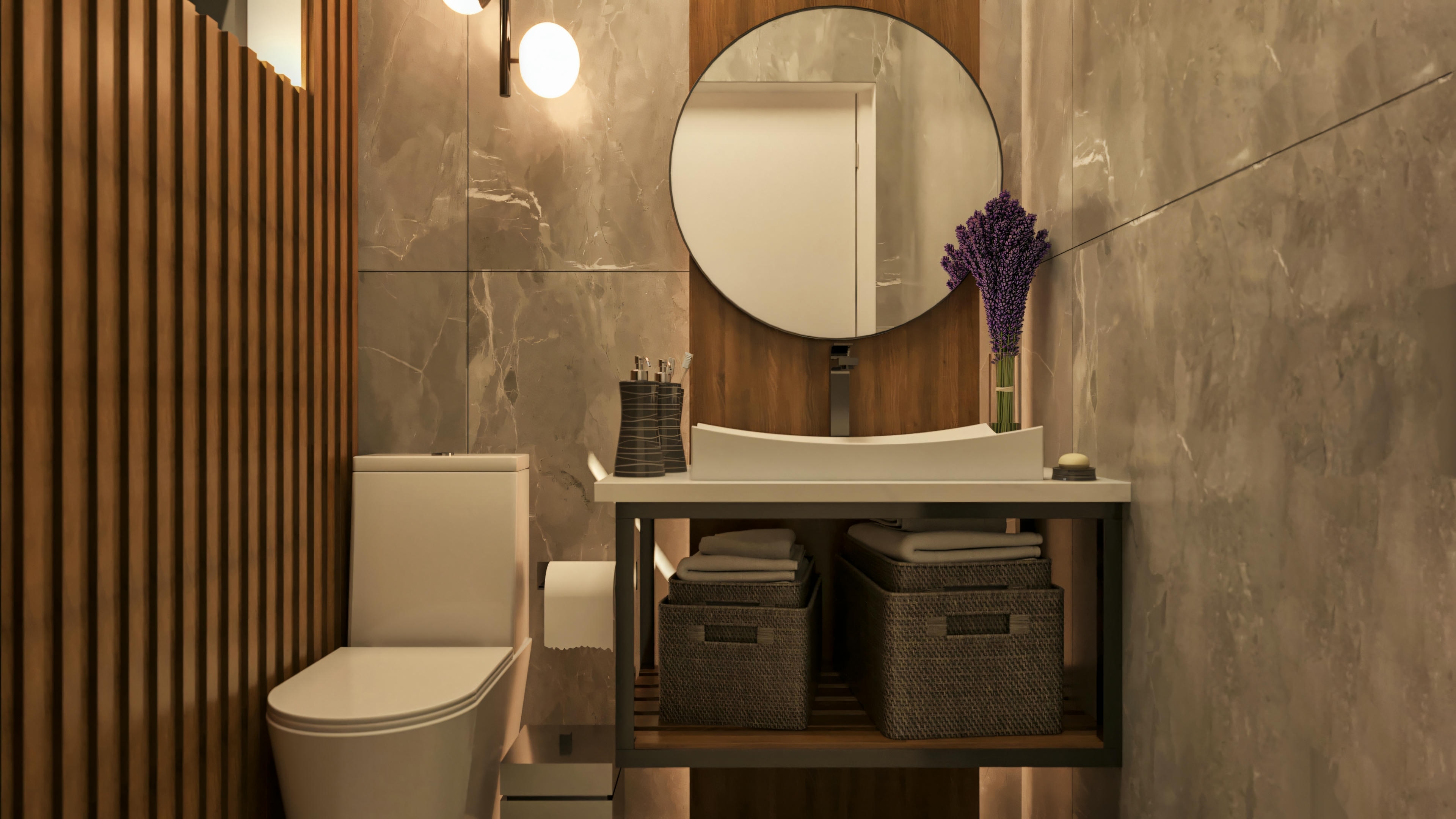 Lavabo alto padrão.