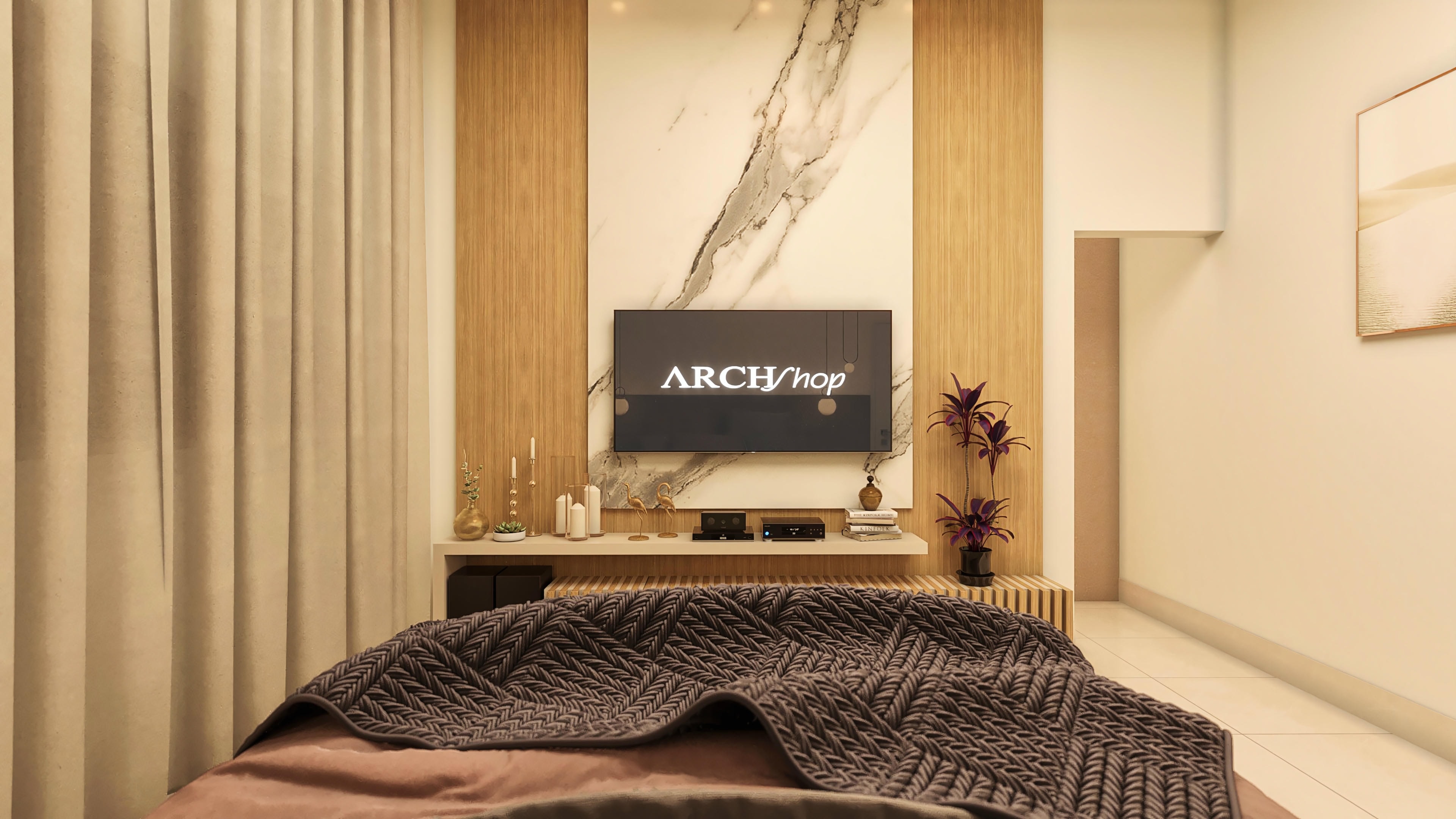 Modern TV panel.