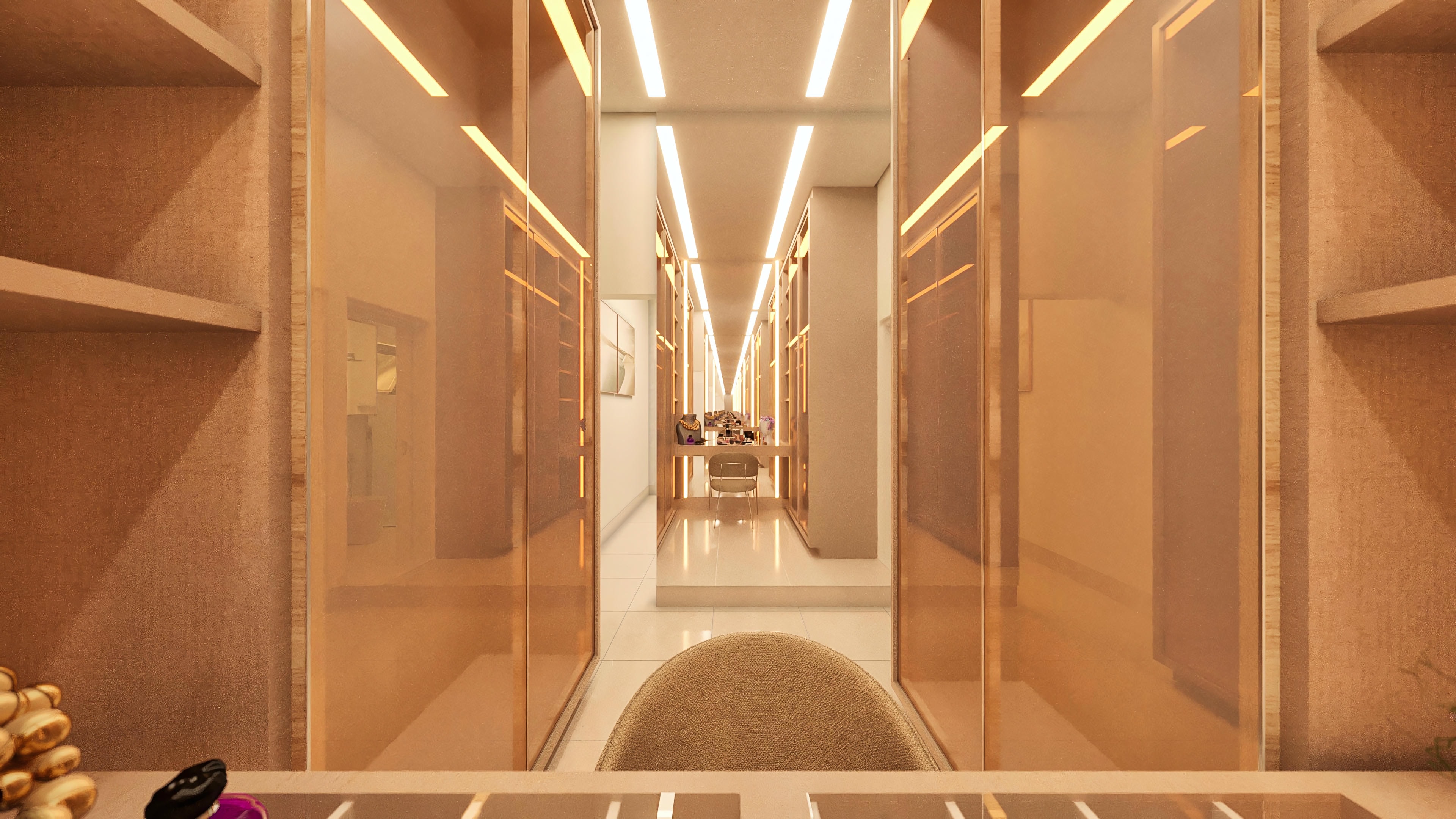 closet com led.