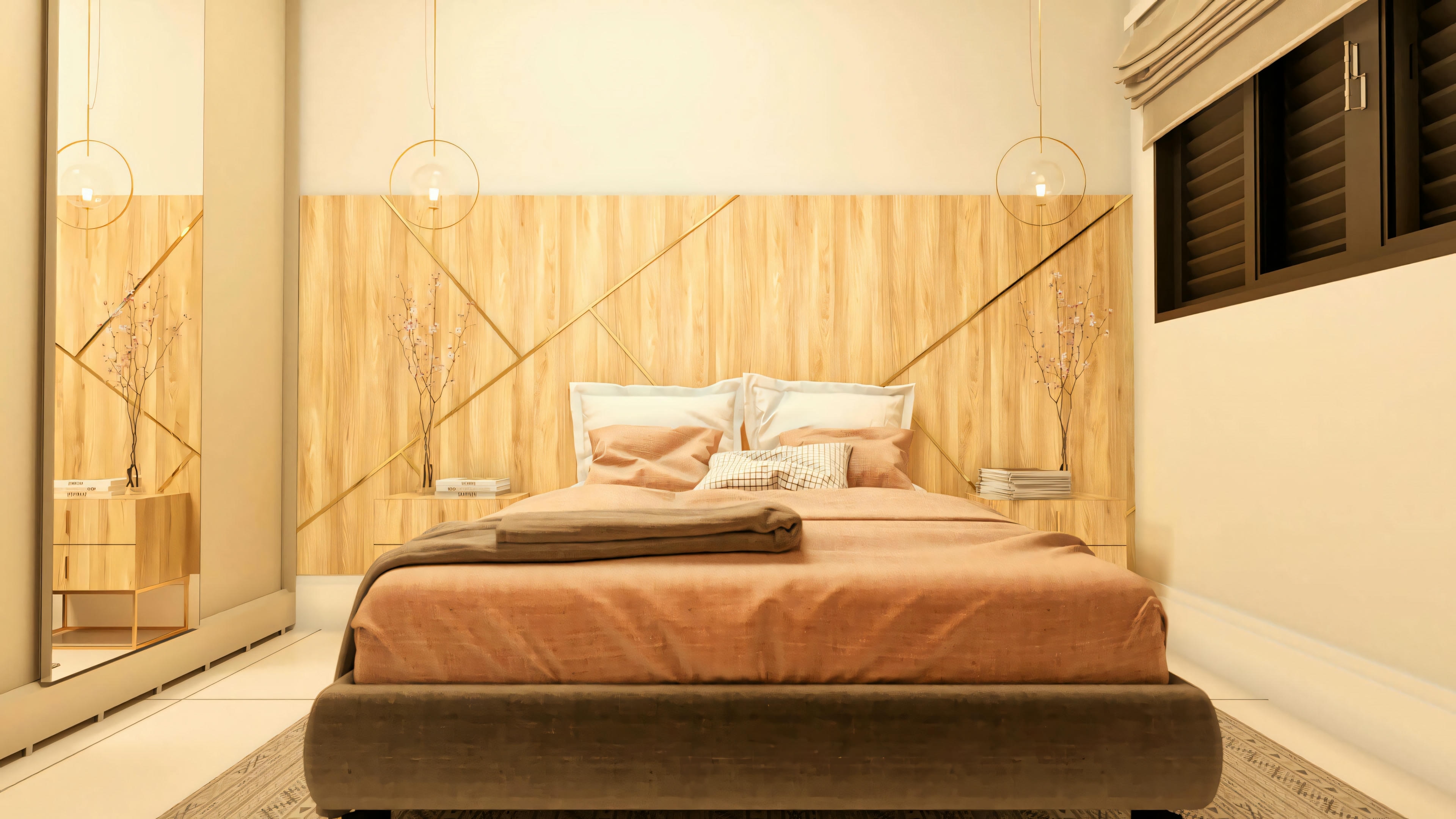 Proyecto bonito de habitación pequena.