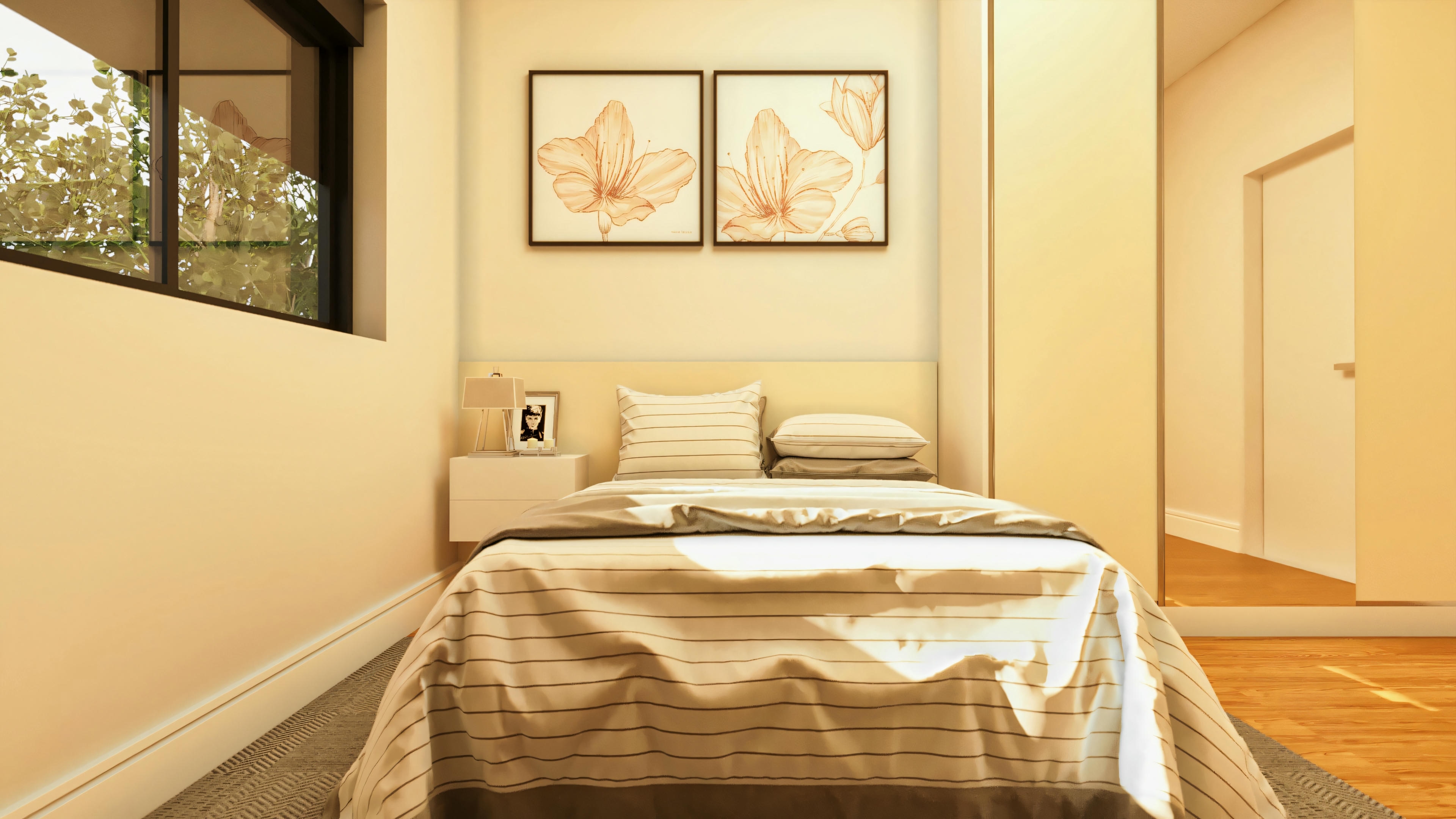 Foto de dormitorio de niña.