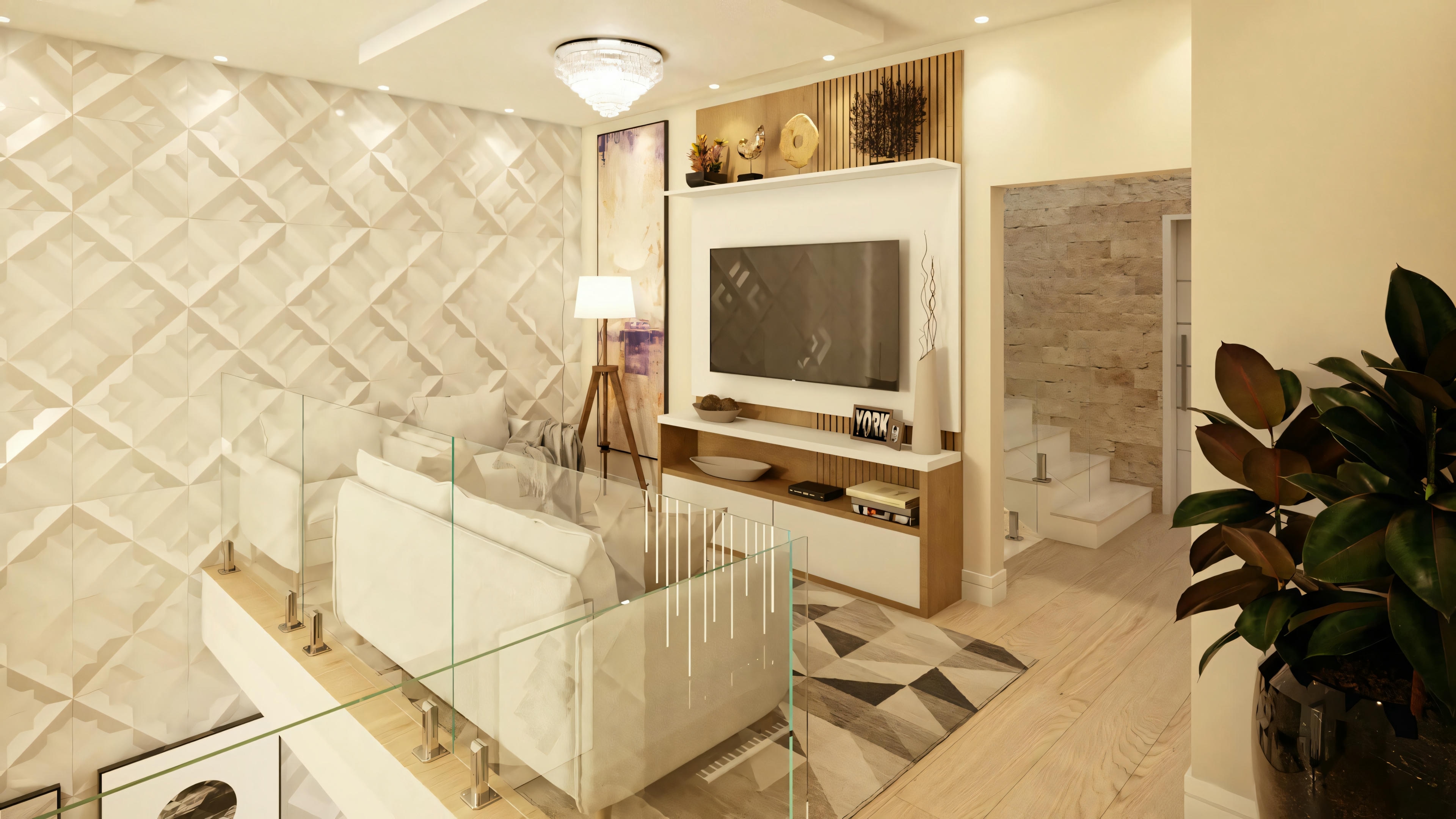 A kitchen with tiled floors, cabinets, an oven, and a center island with bar stools.