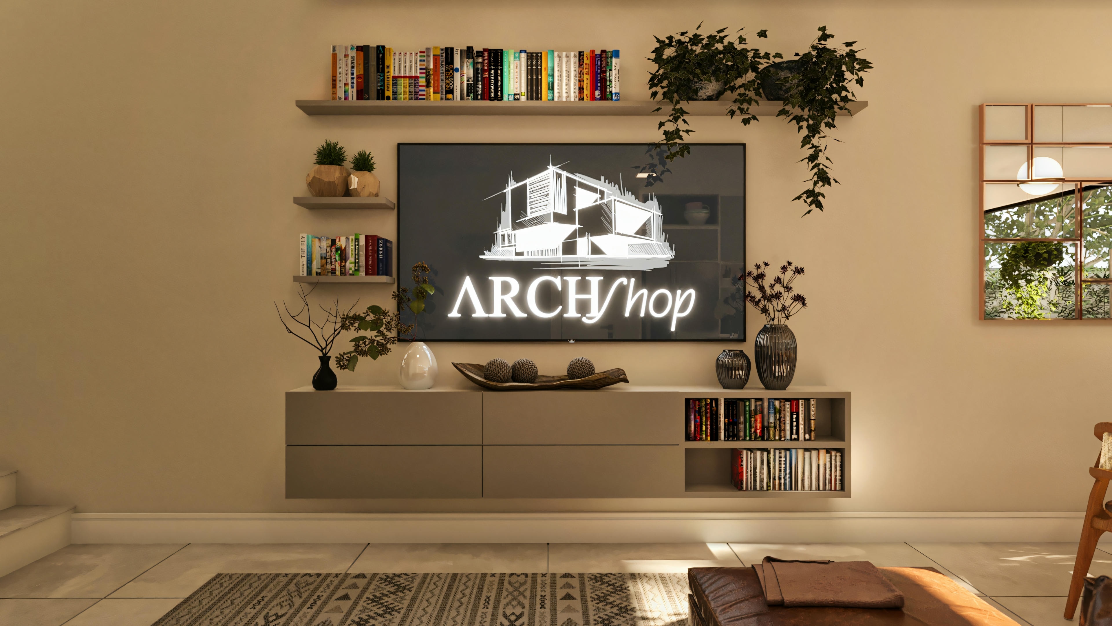 TV panel for living room.