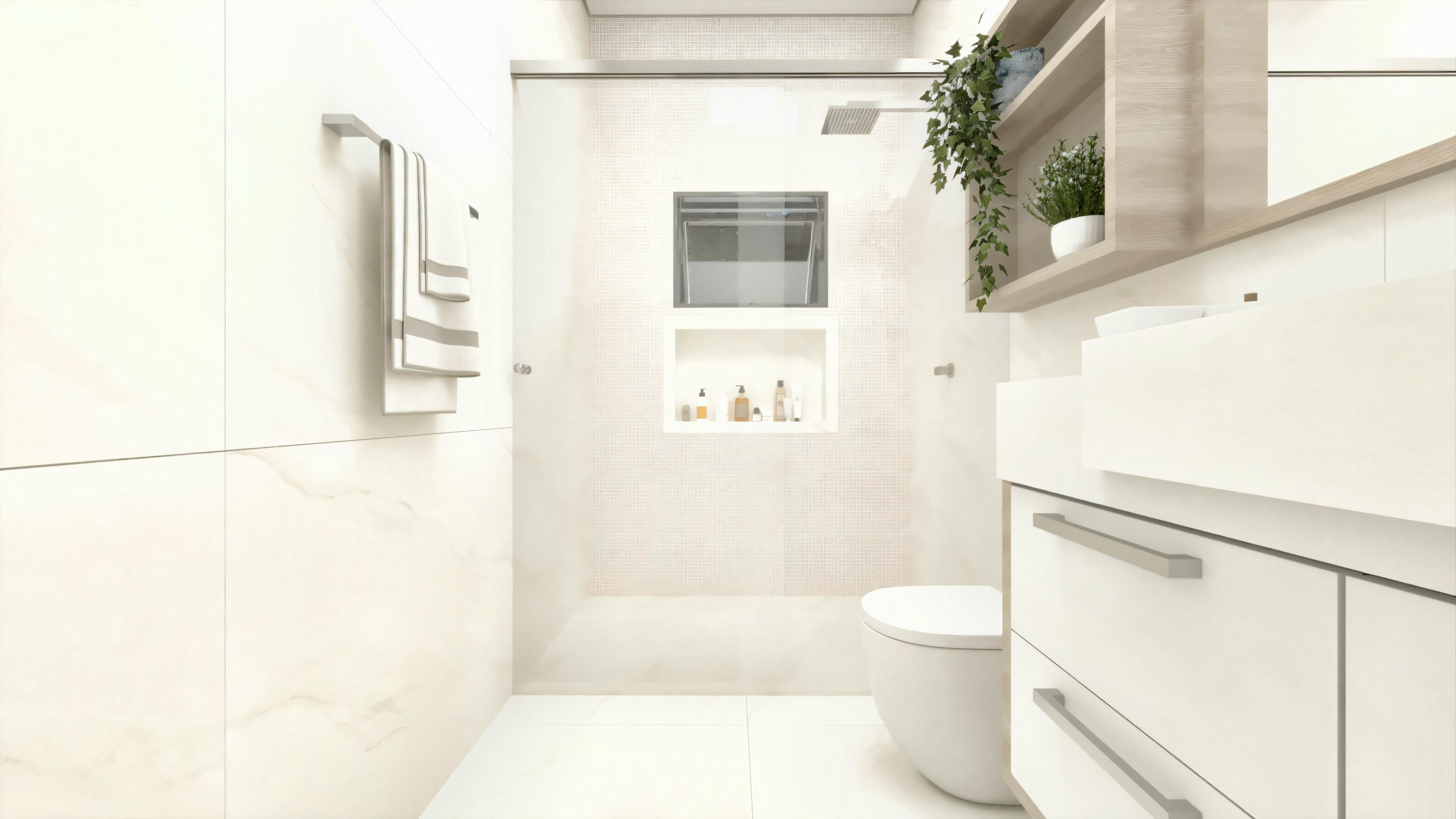 A bathroom with a white sink, a mirror above it, and a glass shower stall.