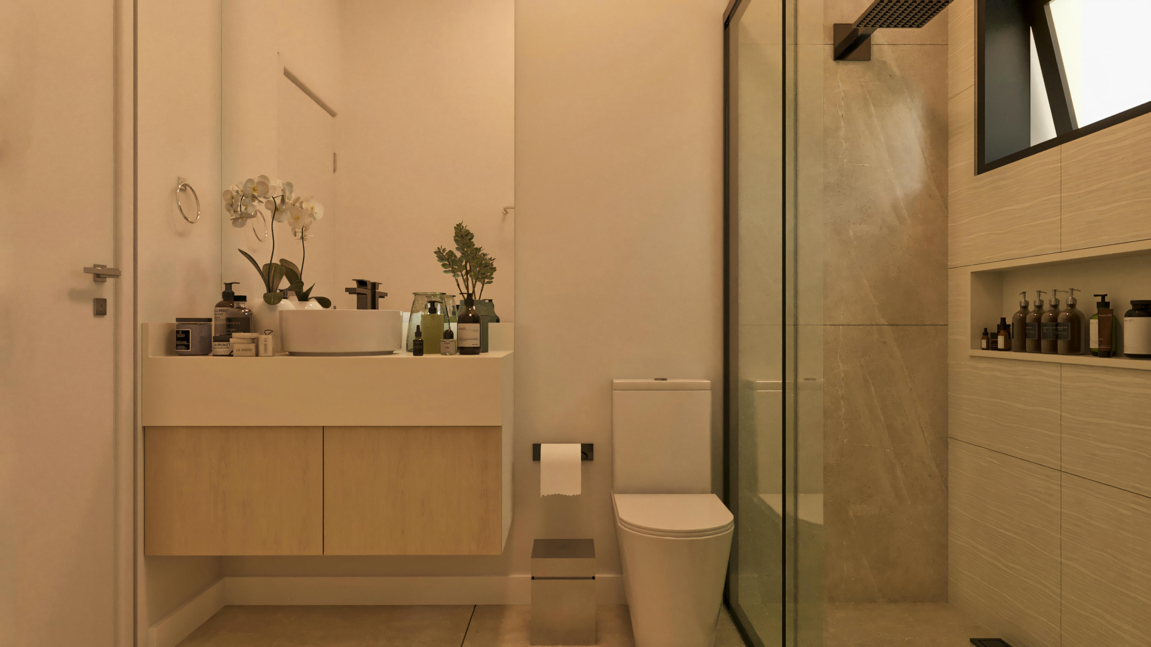 Baño equipado.