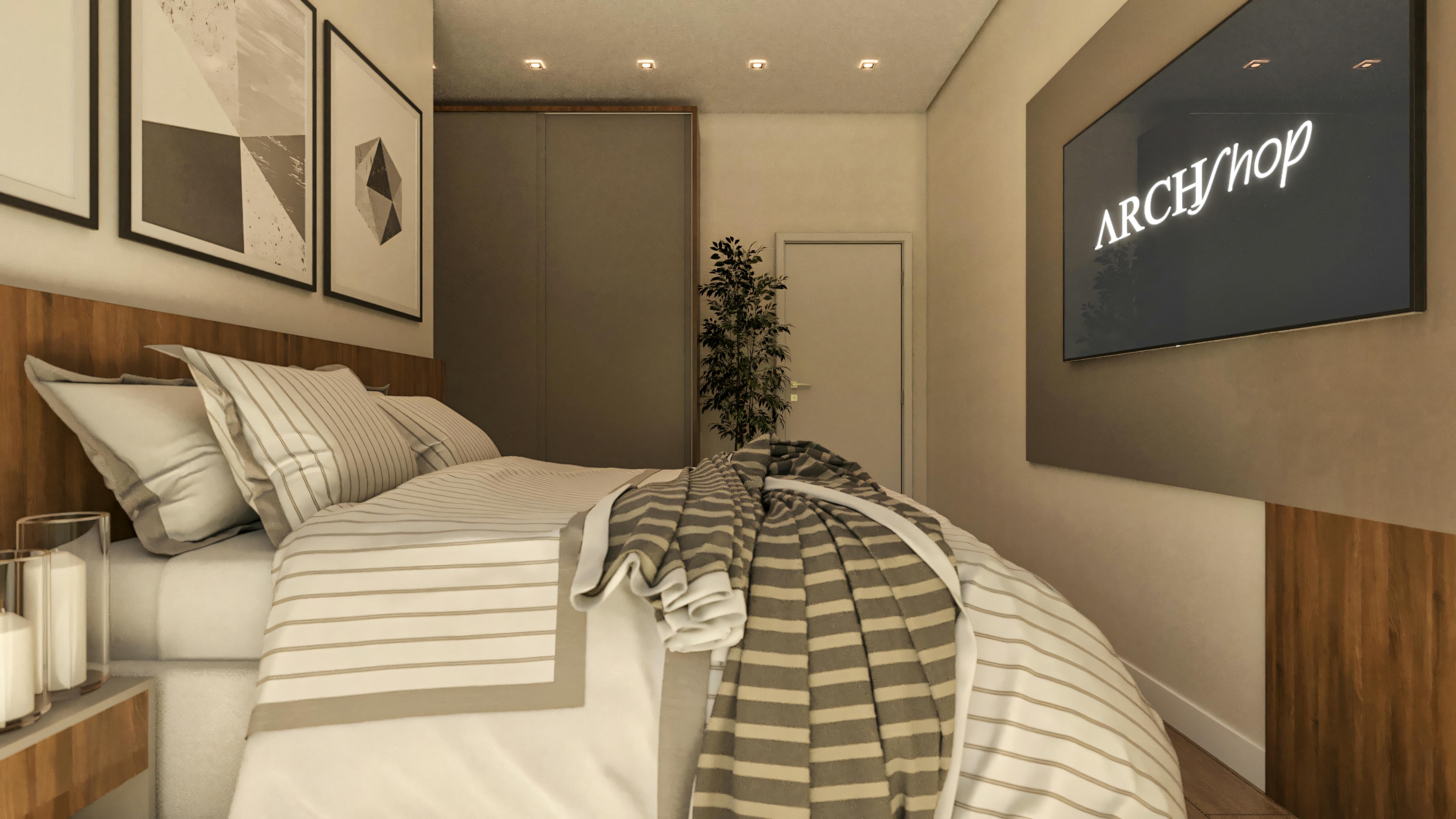 Luxury master suite.