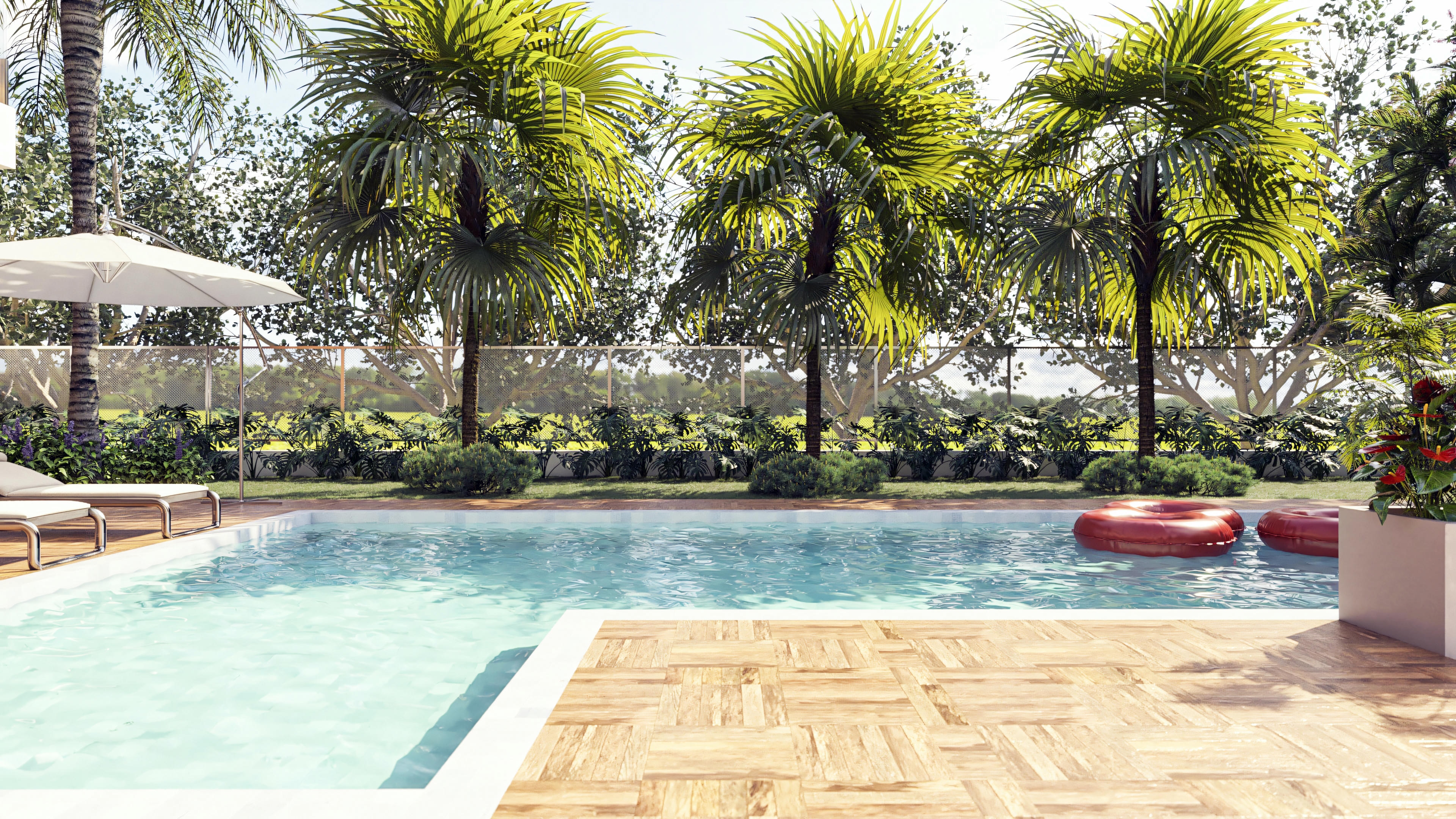 Large pool.