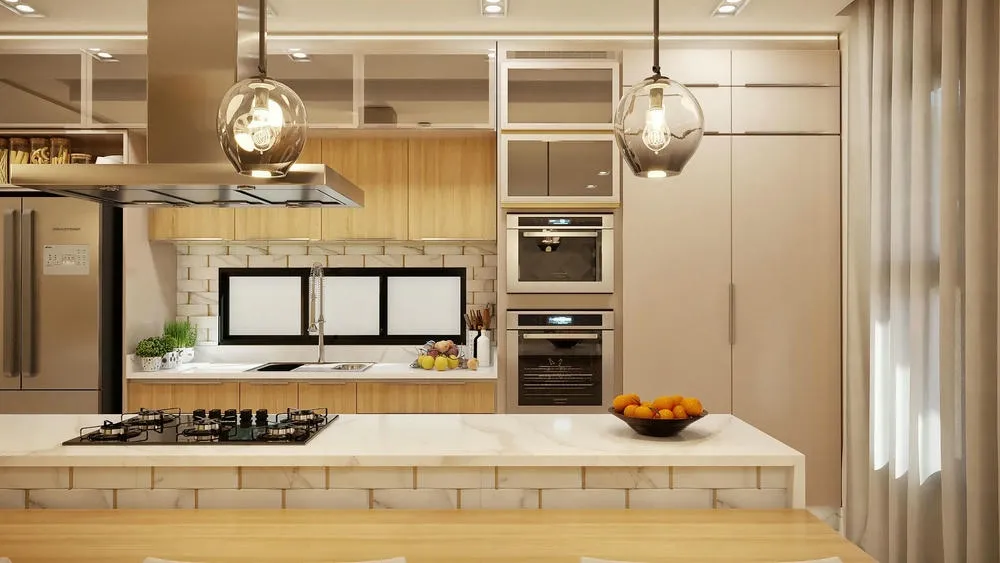 Advantages of a planned kitchen: customization and efficiency in a modern design like the Taiwan Project.