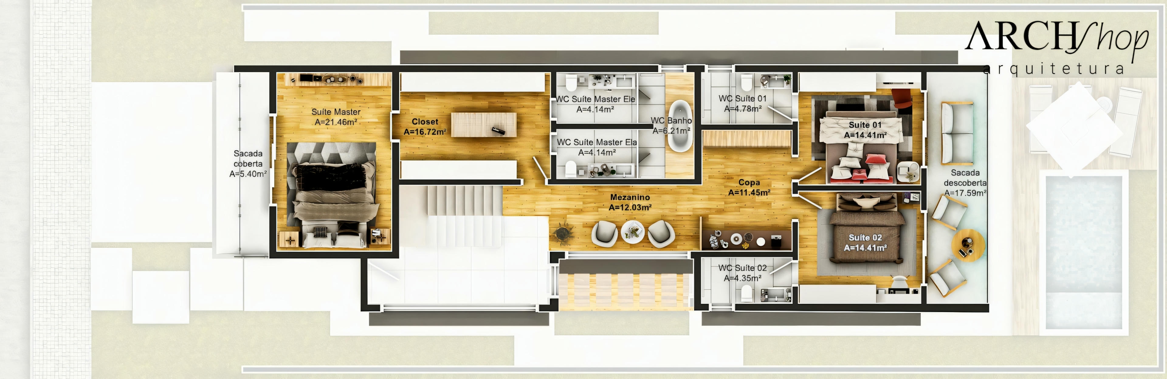 Casa de dos pisos 12x35.