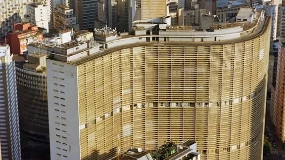 Copan Building in São Paulo, with its sinuous shape, an icon of Brazilian modernism.