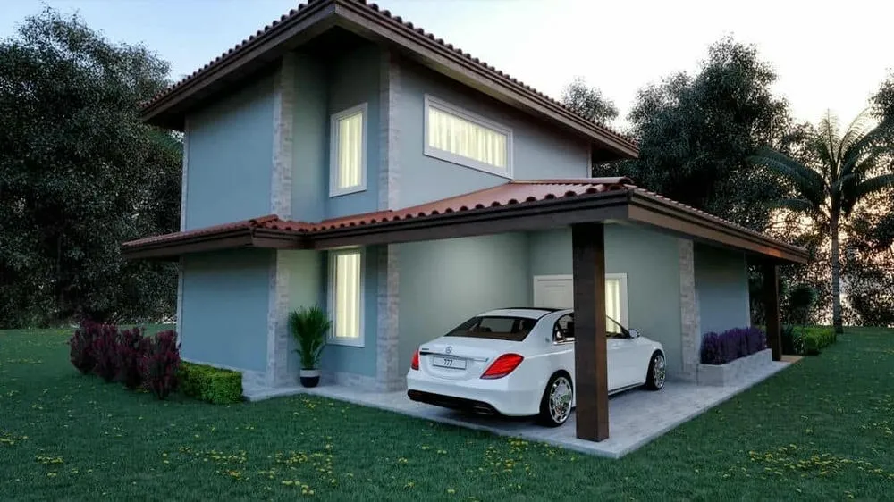 Ground floor plan of the Havana Project, with 3 bedrooms, suite, and large social area.