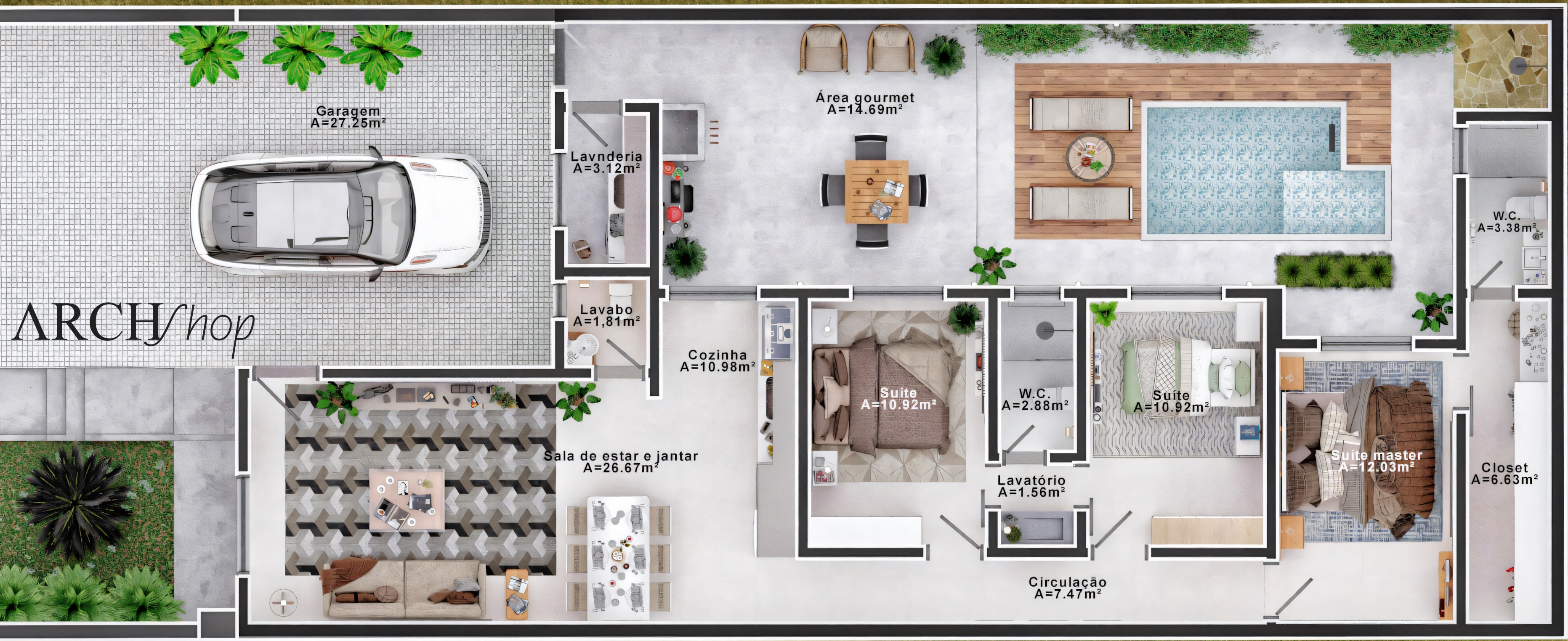 House plan 10x25.