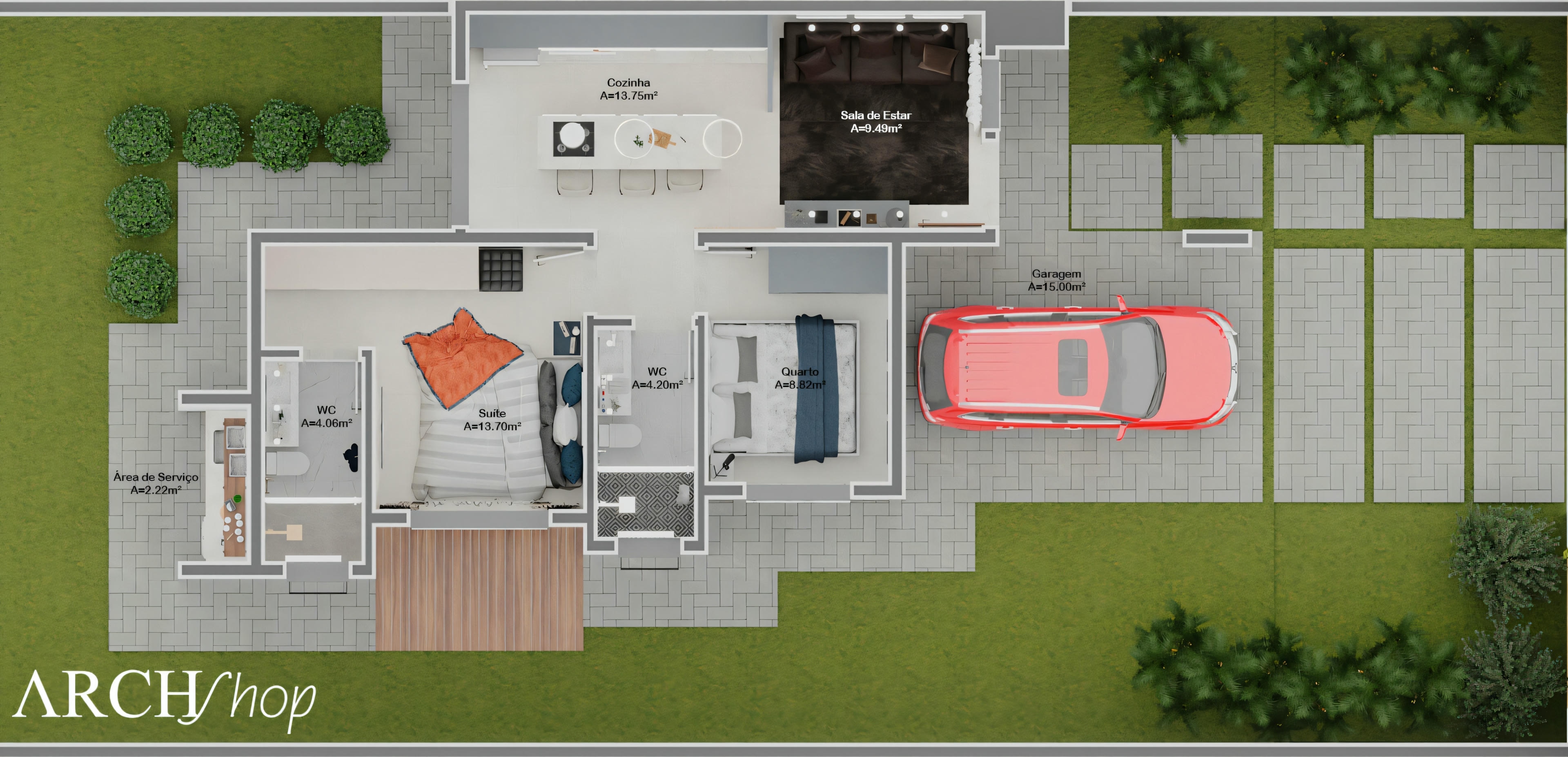House plan 10x30.