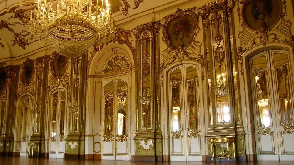 Image of a 17th-century French interior with boiserie-covered walls, illustrating its origin.