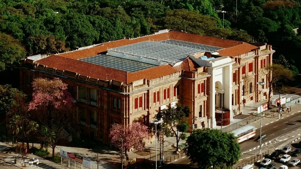 Aerial view of the Pinacoteca do Estado de São Paulo after the retrofit project.