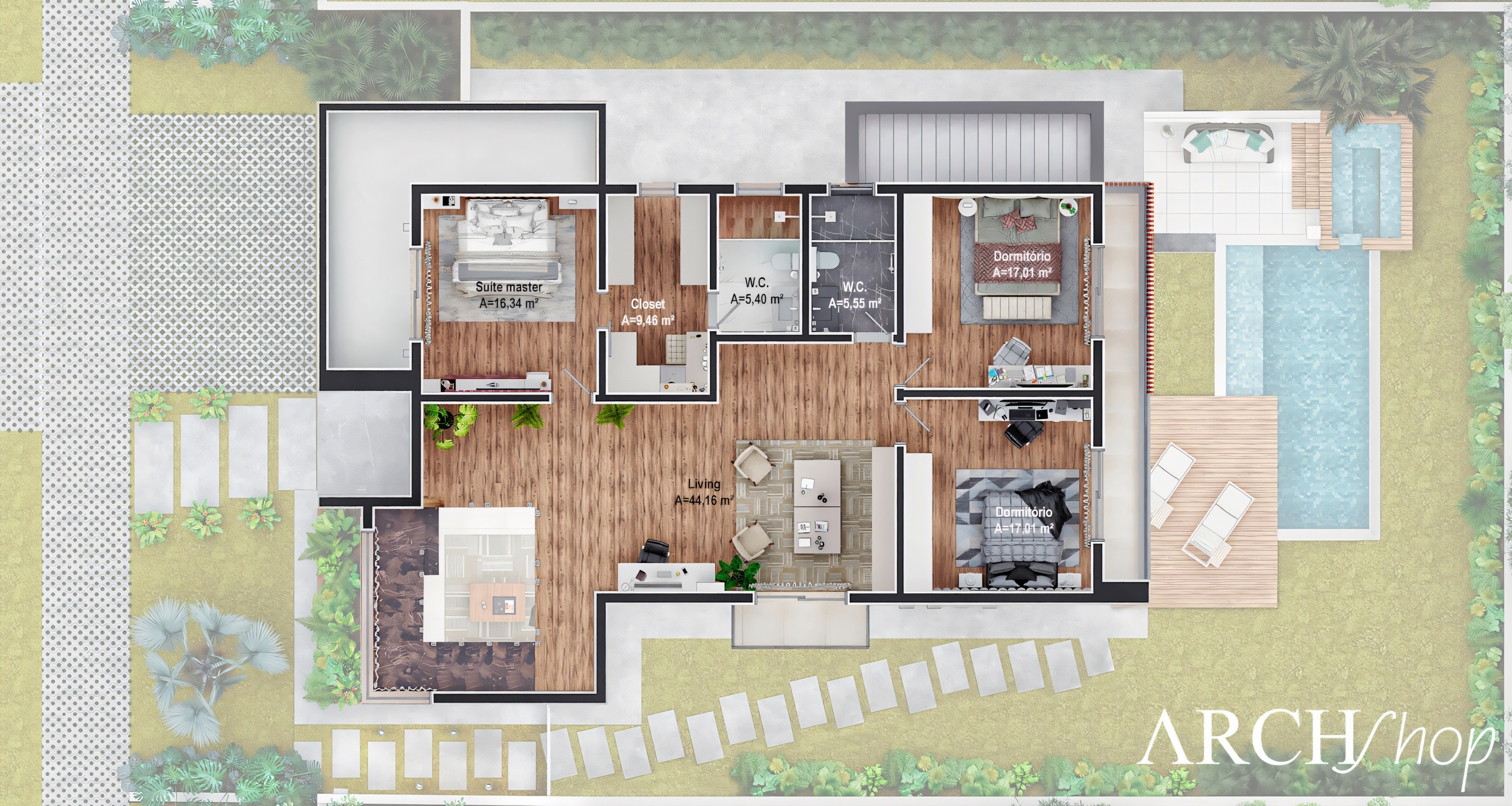 Plan 17x28.