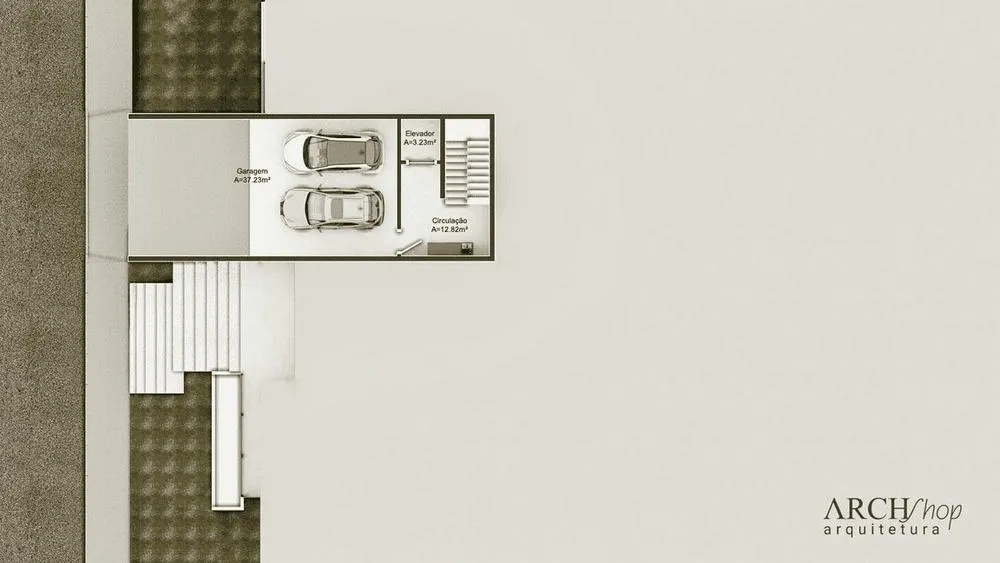 Plano de casa de cuatro dormitorios de lujo con piscina, cine y gimnasio, ideal para ocio completo.