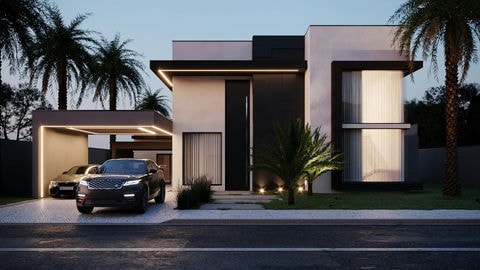 Plano listo con 4 suites y área gourmet.
