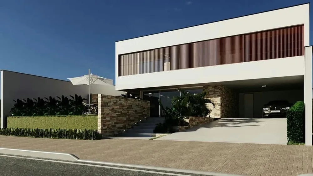 Plano de planta del nivel superior del Proyecto Madagascar, con suite principal y vestidor.