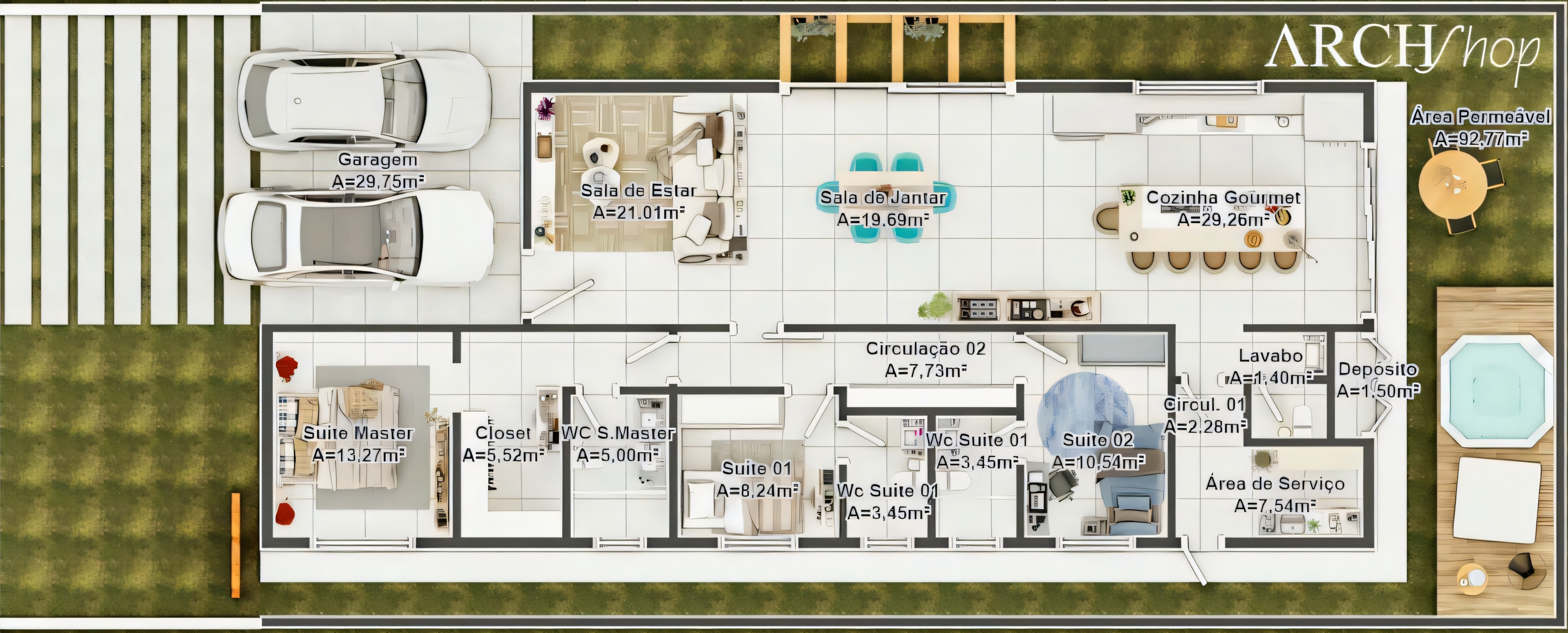 Projeto de casa 12x30.