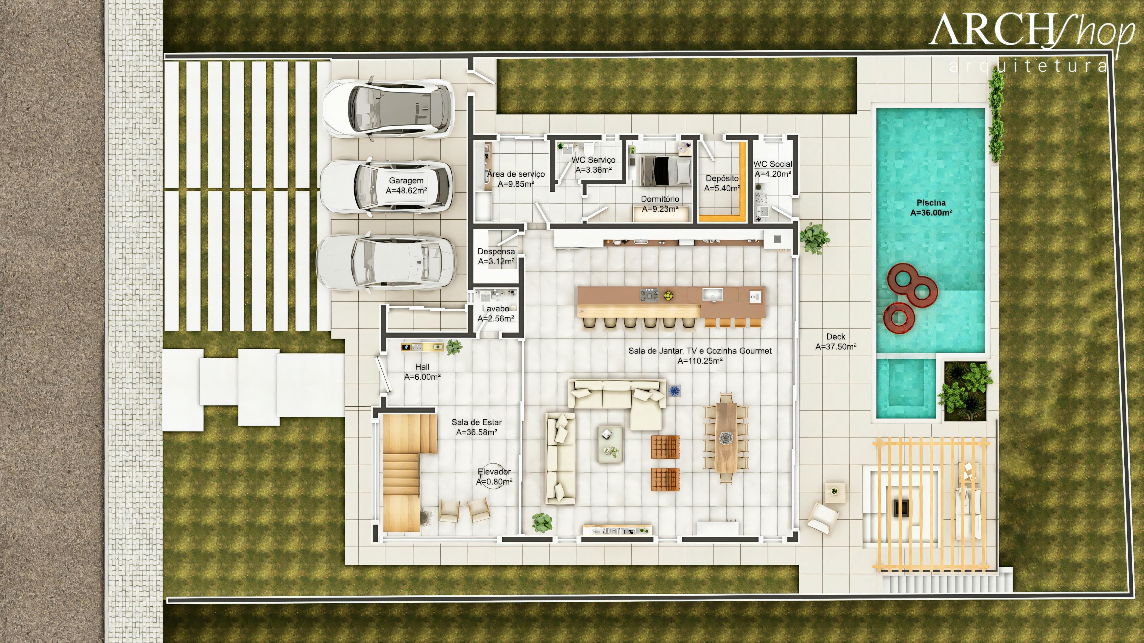 Projeto de casa 20x35.