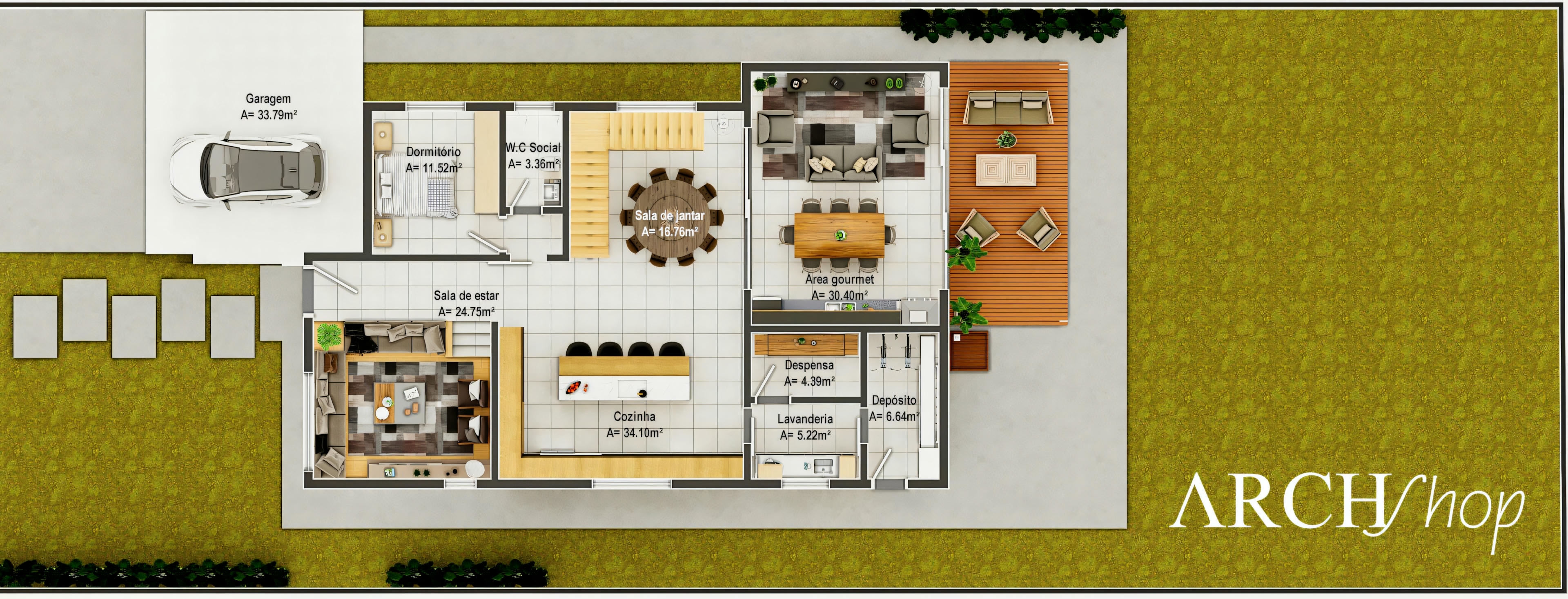 Projeto de sobrado 15x40.