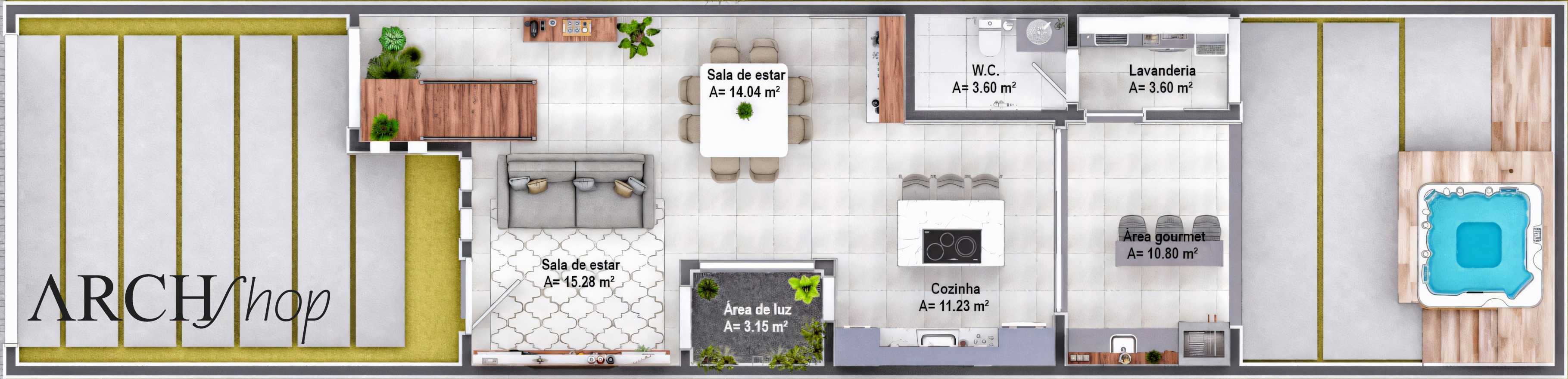 Proyecto de casa de dos pisos 6x25.