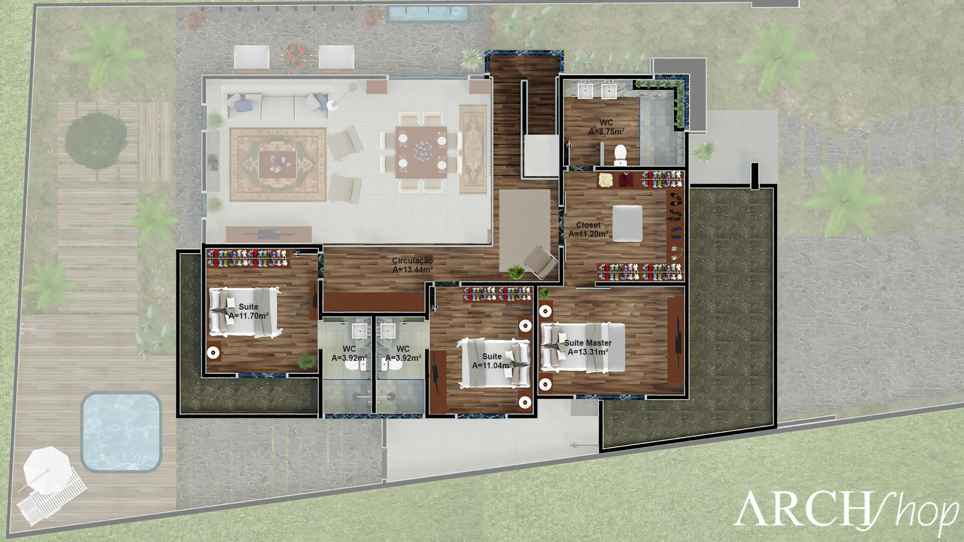 Proyecto de casa de dos plantas 15x30.