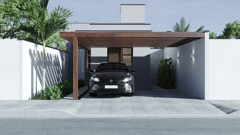 Proyecto de casa pequeña con concepto abierto.