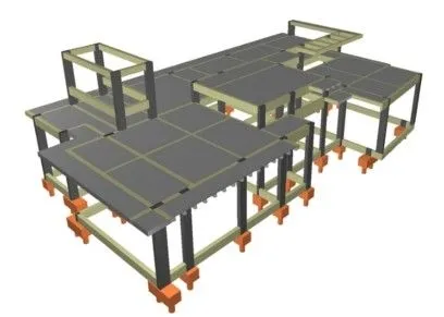Detalle de un proyecto estructural con cálculos y diagramas, representando la precisión de la ingeniería para la seguridad de la construcción.