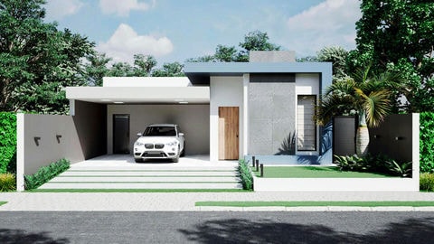 Proyecto de planta baja para terreno 12x25.