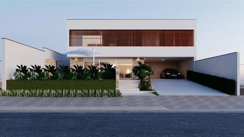 Proyecto residencial con cine y terraza gourmet.