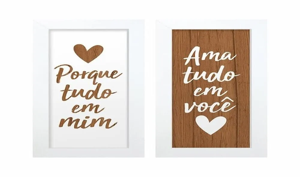 Quadro com design emocional, perfeito para decorar e presentear no Dia das Mães.