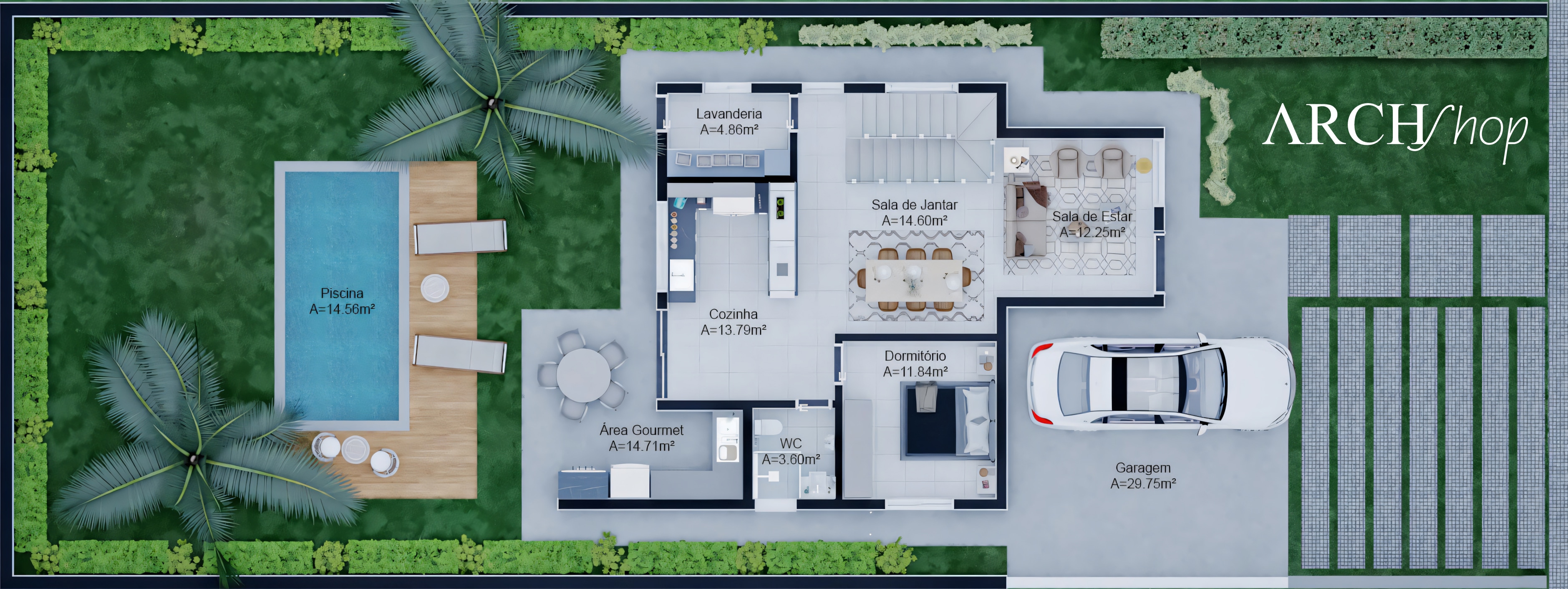 Ready-made plan 13x30.