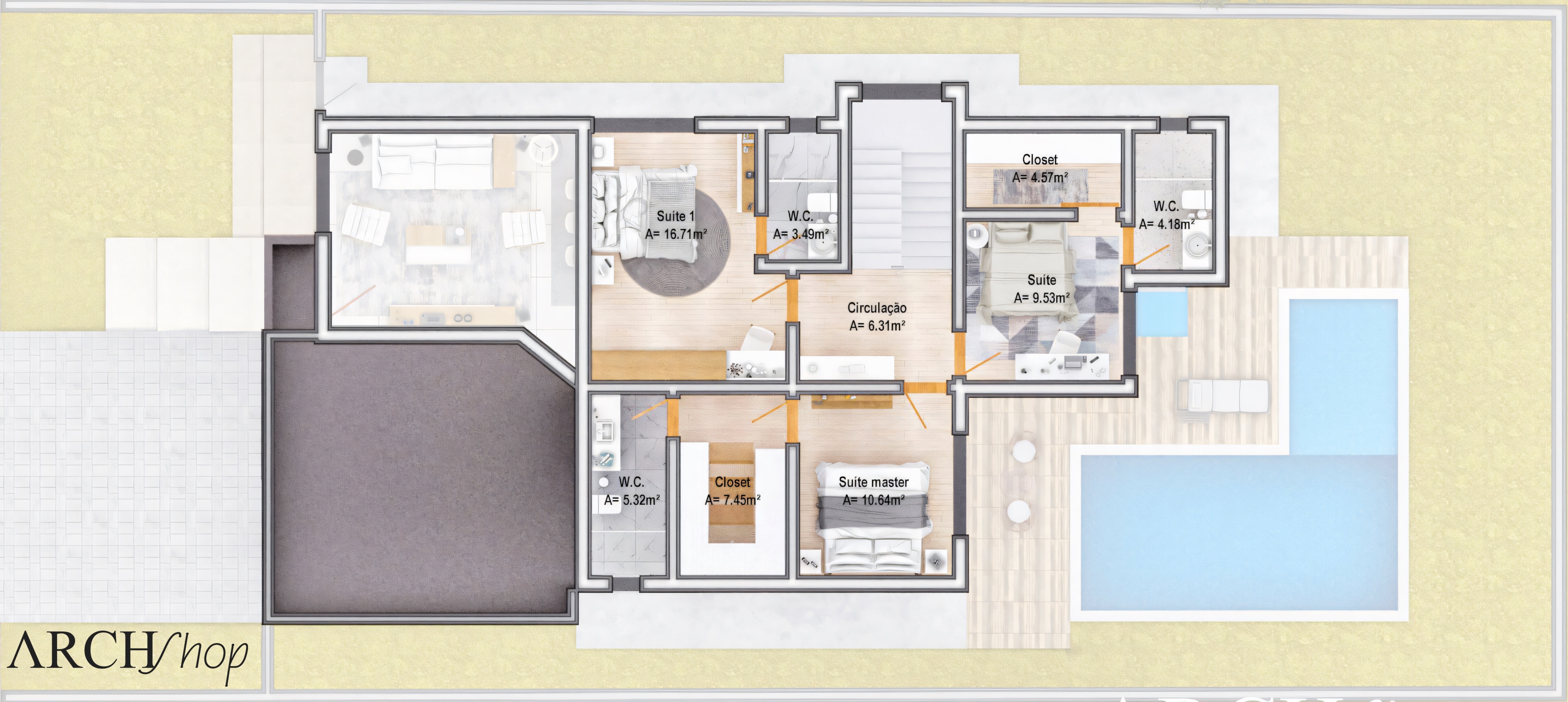 Ready-made plan 14x30.