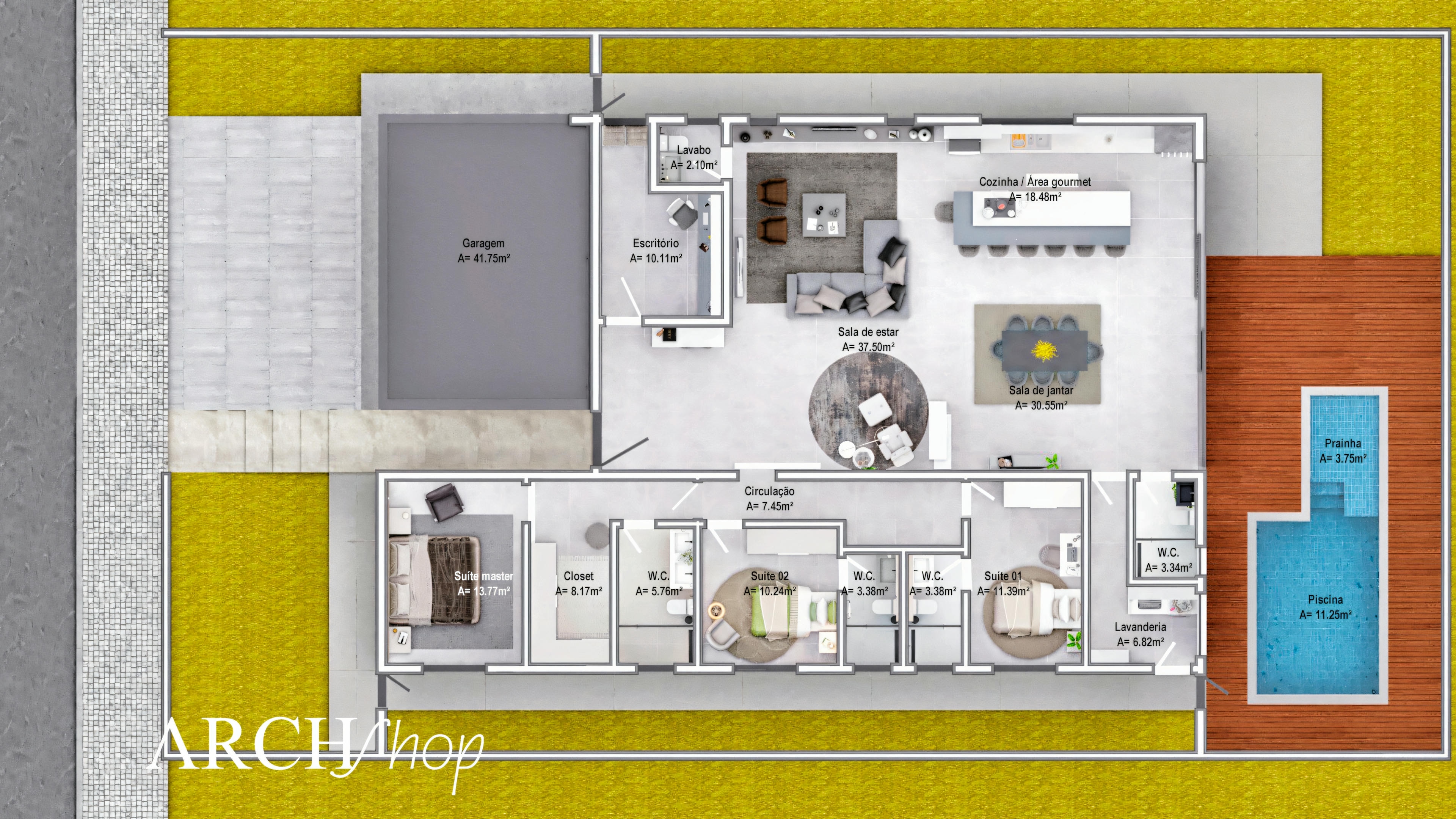 Ready-to-build plan 17x30.