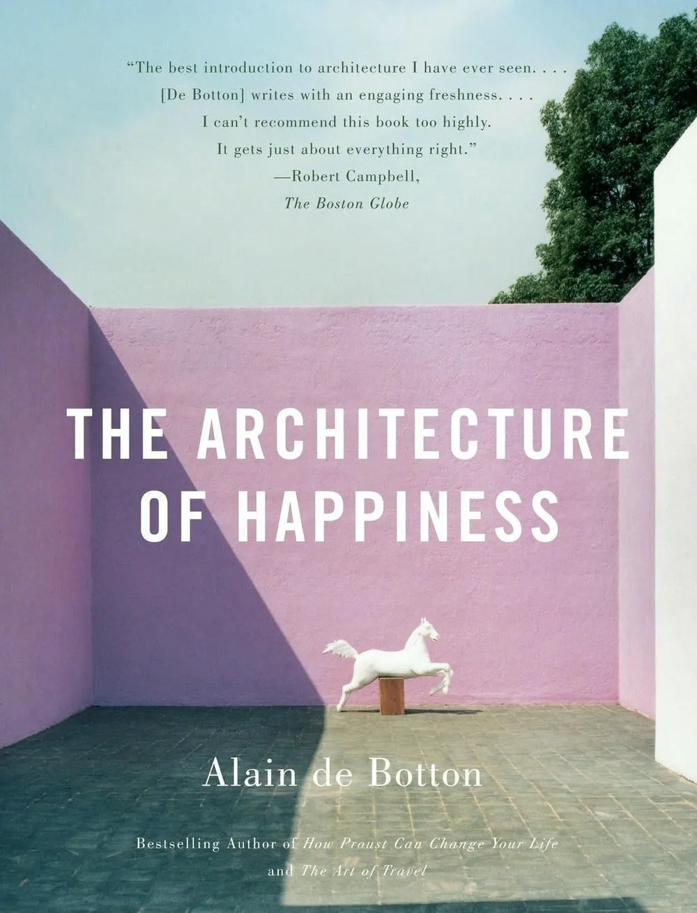 Portada del libro 'The Architecture of Happiness' de Alain de Botton.
