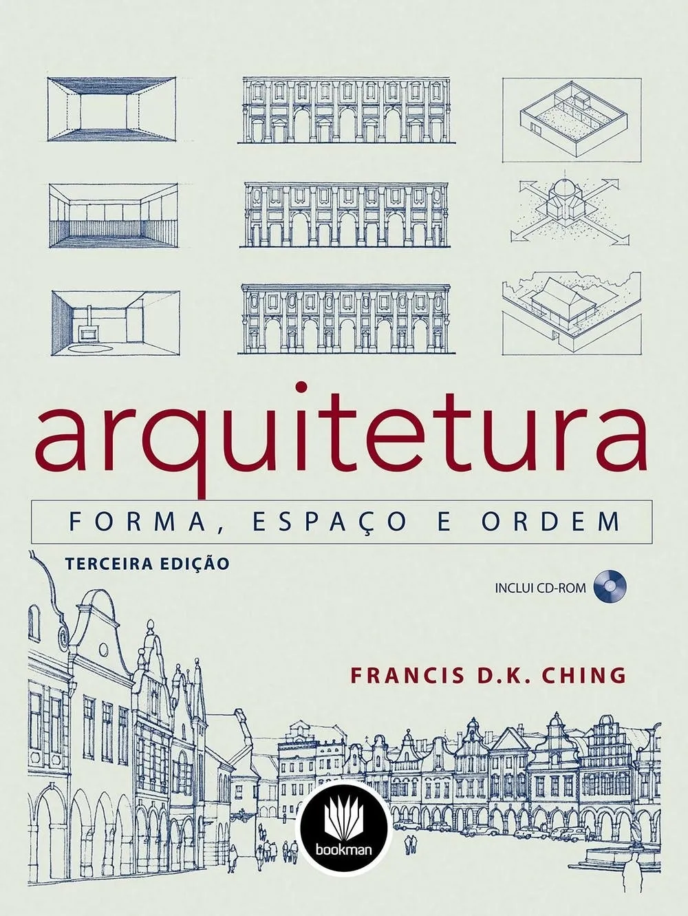 Portada del libro 'Arquitectura: forma, espacio y orden' de Francis D. K. Ching.