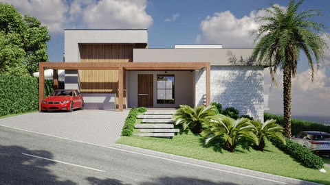 Residential project with double-height ceiling and 5 suites.