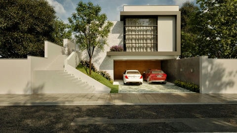 Sloping house plan.
