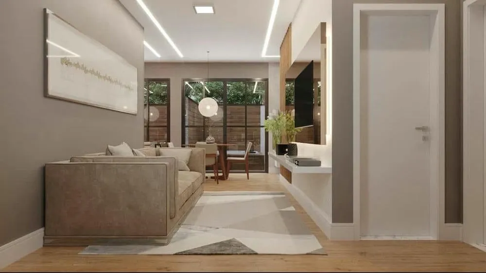 Floor plan of the Bangkok Project, showing the integrated layout of the small house for couples.