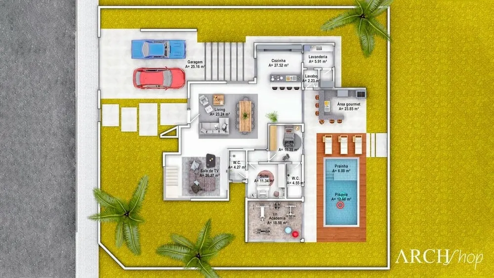 Spacious and luxurious gourmet space, with high-standard finishes and sophisticated furniture.